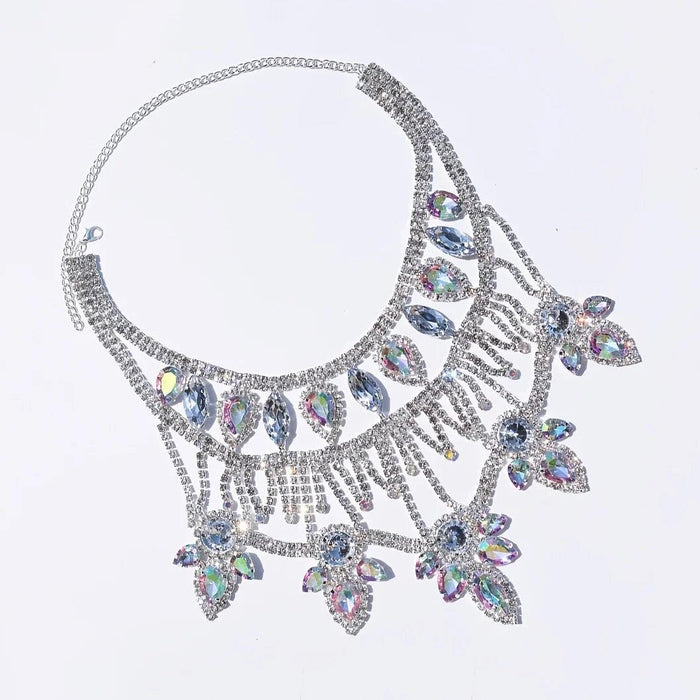 Radiant AB Rhinestone Statement Necklace - Elevate Your Glam Game