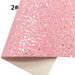 Sparkling Pink Chunky Glitter Faux Leather Craft Sheets - Essential for DIY Creators