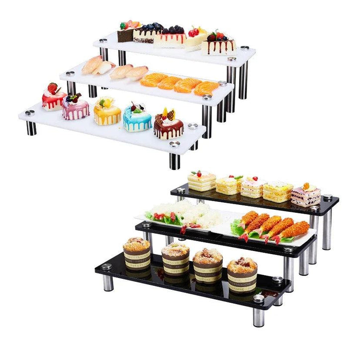 Sophisticated 3-Tier Acrylic Dessert Stand for Weddings and Special Events