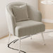 Scandinavian-Inspired Luxe Lamb Velvet Armchair with Comfort and Elegance