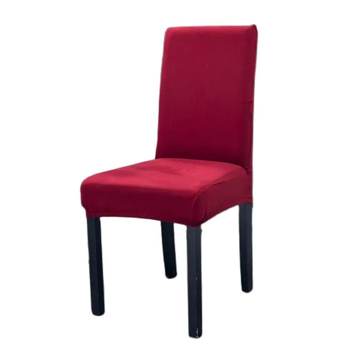 Elegant Burgundy Stretch Chair Slipcover - Contemporary Nordic Style for Enhanced Furniture Protection