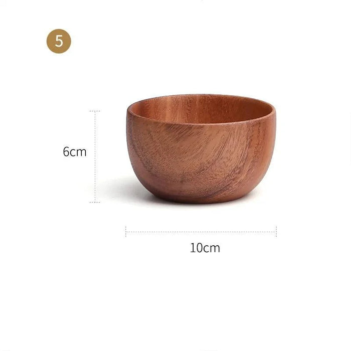 Acacia Wood Bowl Collection – Stylish Serving Solutions for Salads, Soups, and Fruits