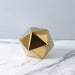 Elegant Marbled Ceramic Geometric Polyhedron Decorative Ball