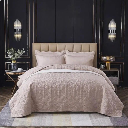 Luxurious Solid Stitch Bedding Ensemble with Pillowcases and Plush Sheets