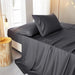 Bamboo Fiber Cooling Bedding Collection - Complete Set with Fitted Sheet, Flat Sheet, and Pillowcases in Multiple Sizes