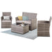 Versatile Outdoor Wicker Lounge Set for Patio and Garden