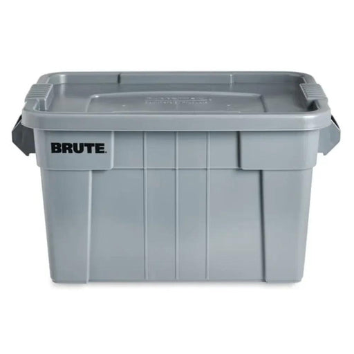 Set of 6 Heavy-Duty Gray Storage Bins with Lids for Versatile Organization and Moving Solutions