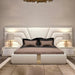 Elegant Customizable Leather King Bed Frame - Modern Luxury Design