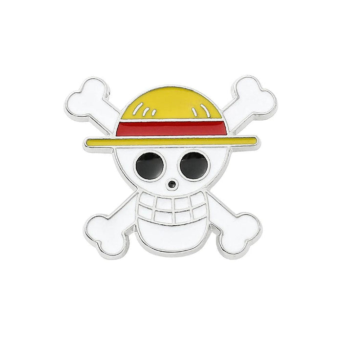 Anime Lover's One Piece Character Enamel Pins Collection - Stylish Jewelry Set for Fans