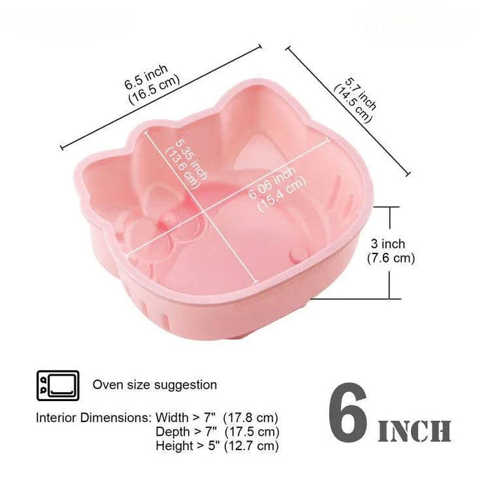 Cute Pink Cat Silicone Cake Mold