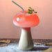 Whimsical Mushroom-Themed Cocktail Glass Set with Straw: Elevate Your Drink Experience