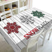 Festive Waterproof Polyester Christmas Lightweight Tablecloth for Holiday Partie