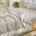 Korean Lace Premium Washed Cotton Summer Quilt Set – Four-Piece Elegance