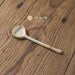 Japanese-Inspired Vintage Stoneware Soup Spoon with Extended Handle - Elegant Kitchen Tableware for 2024