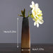 Stylish Hydroponic Ceramic Vase with Floral Accent for Tranquil Tabletop Elegance