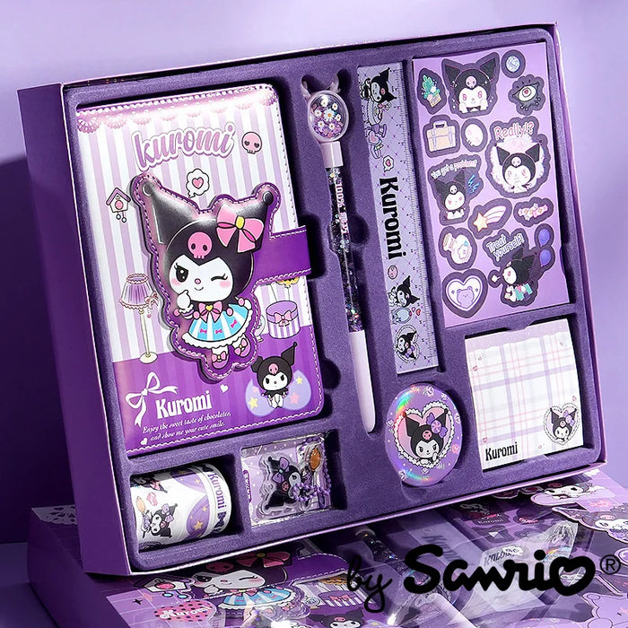 Enchanting Sanrio Kuromi My Melody Stationery Set with Vibrant Accessories