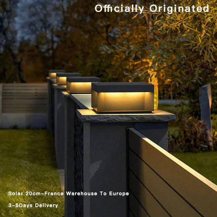 Elegant Waterproof LED Pillar Top Light for Outdoor Ambiance – Perfect for Streets, Fences, and Landscapes