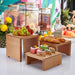 Charming Vintage Wooden Multi-Tier Treat and Snack Display Rack for Events and Celebrations