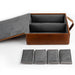 Luxurious Italian Flannelette Storage Case for USB DAC & Headphone Accessories