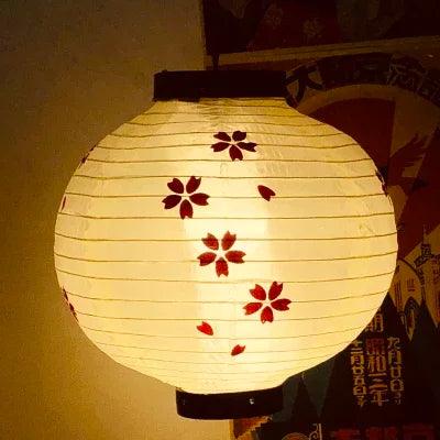 Elegant Handmade Japanese Silk Waterproof Lantern for Outdoor Spaces - 30x30CM