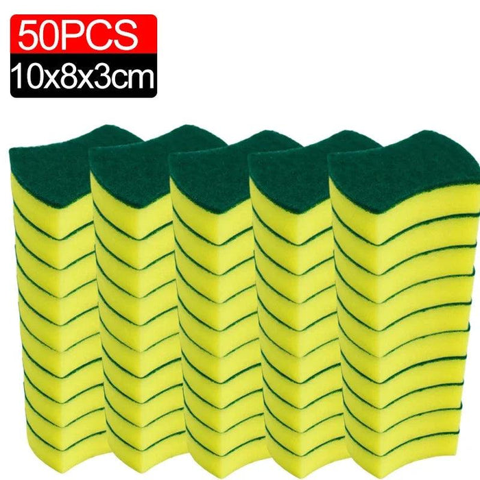 Super-Absorbent Versatile Cleaning Sponges - Effective Dish Brushes for Stubborn Stains and Pot Scrubbing (Multiple Pack Sizes Available)