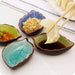 Leaf Motif Artisan Sushi Plates - Elegant Japanese Dinnerware for Gourmet Appetizers