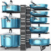 8-Tier Customizable Kitchen Cookware Organizer for Maximum Efficiency and Longevity