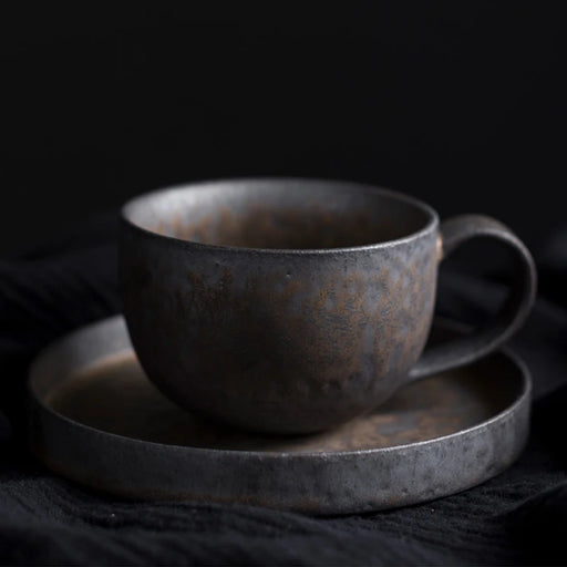 Japanese-Inspired Ceramic Coffee Mug Tumbler with Rustic Charm for Everyday Enjoyment
