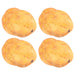 Set of 4 Realistic Foam Potato Replicas for Home Decor and Learning Activities