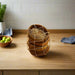 Set of 4 Sustainable Round Bamboo Snack Platters - Elegant Acacia Wooden Bowls for Treats and Nibbles