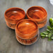 Set of 6 Stylish Acacia Wood Snack Bowls - Handcrafted in Turkey, Quick Shipping