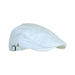 Men's Premium Linen Summer Flat Cap - Adjustable Breathable Cabbie Hat with Cotton Comfort