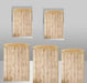 Wood Bark Texture Elastic Fabric Cylinder Covers - Customizable Set for Dessert Table Decor