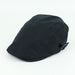 Men's Premium Linen Summer Flat Cap - Adjustable Breathable Cabbie Hat with Cotton Comfort