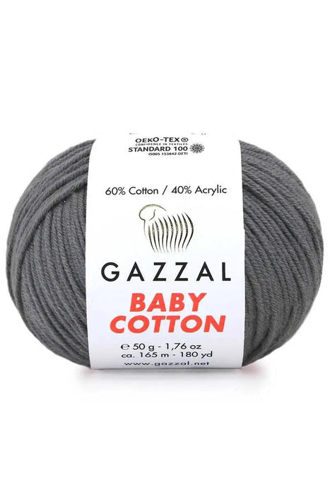 Gazzal Baby Cotton Ball Hand Knitting Yarn - 50g, 165m, Soft Cotton-Acrylic Blend for Creative Crochet & DIY Projects, Turkish Quality