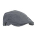 Men's Premium Linen Summer Flat Cap - Adjustable Breathable Cabbie Hat with Cotton Comfort