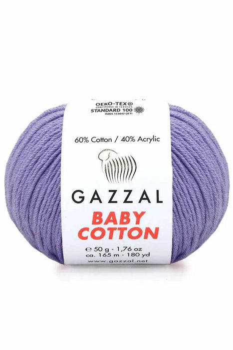 Gazzal Baby Cotton Ball Hand Knitting Yarn - 50g, 165m, Soft Cotton-Acrylic Blend for Creative Crochet & DIY Projects, Turkish Quality
