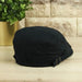 Men's Premium Linen Summer Flat Cap - Adjustable Breathable Cabbie Hat with Cotton Comfort