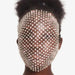 Crystal Elegance Rhinestone Mesh Face Mask by Stonefans