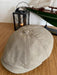 Vintage Linen 8-Panel Newsboy Cap for Men