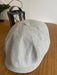 Ivory Linen 8-Panel Vintage Newsboy Cap for Men - Ideal Father's Day Gift