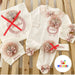 Personalized Cotton Baby Outfit Set with Custom Embroidery - Adorable Newborn Clothing Collection