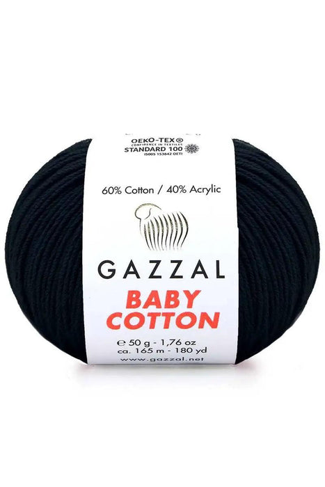 Gazzal Baby Cotton Ball Hand Knitting Yarn - 50g, 165m, Soft Cotton-Acrylic Blend for Creative Crochet & DIY Projects, Turkish Quality