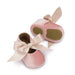 Adorable Baby Girl Crib Shoes with Butterfly Knot - Non-slip Soft Cotton Rubber First Walkers