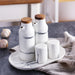 Marble Ceramic Oil and Vinegar Sauce Pot Dispenser