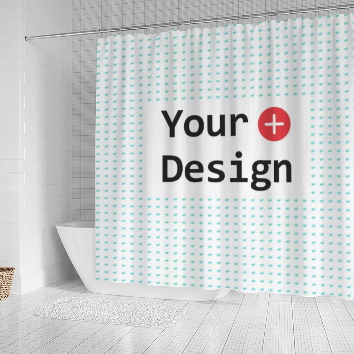 Personalized Polyester Shower Curtain