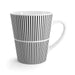 Wave Artistry Ceramic Latte Cup