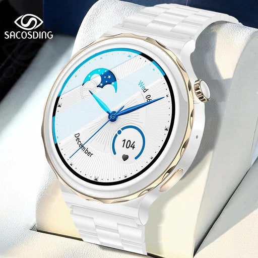 Stylish Bluetooth Smartwatch for Women's Health with Customizable Features