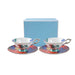 European Butterfly Charm Porcelain Tea Set with British Sophistication