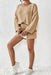 Khaki Knit Sweater and Shorts Set: Chic Comfort for Every Occasion